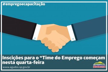 Time do Emprego abre inscrições nesta quarta em Agudos