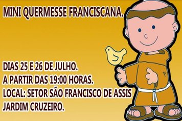 Mini Quermesse do Setor São Francisco de Assis acontece neste final de semana